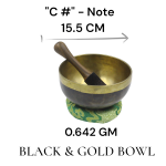 Black & Gold Handmade Bowl